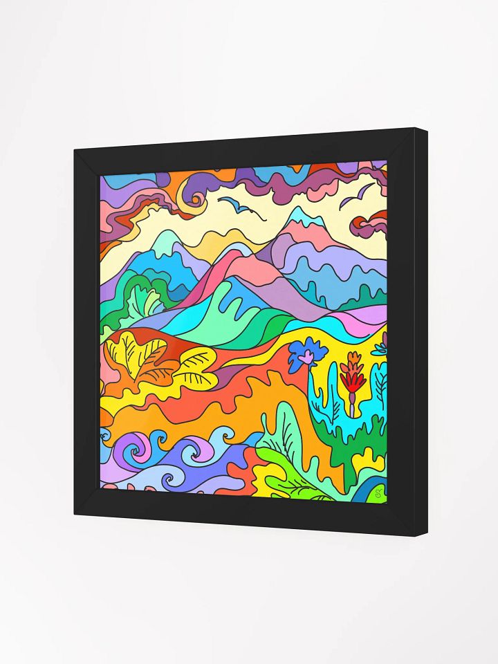 Whimsical Swirls Framed Matte Poster - Paradise Landscapes No. 1 product image (23)