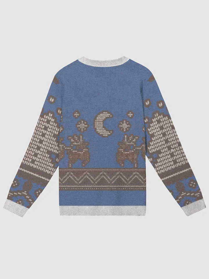Celestial Blue Reindeer Knit Sweater product image (2)