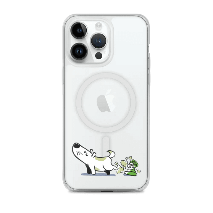 Just a Pup Poop | MagSafe® Clear Case for iPhone® product image (1)