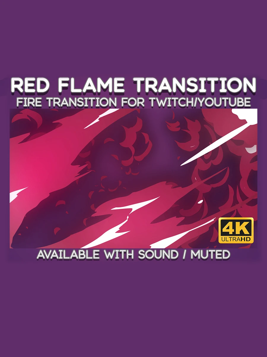 Red Fire Video Transition - Cartoon Fire Transition for Twitch Stream and YouTube Video product image (3)