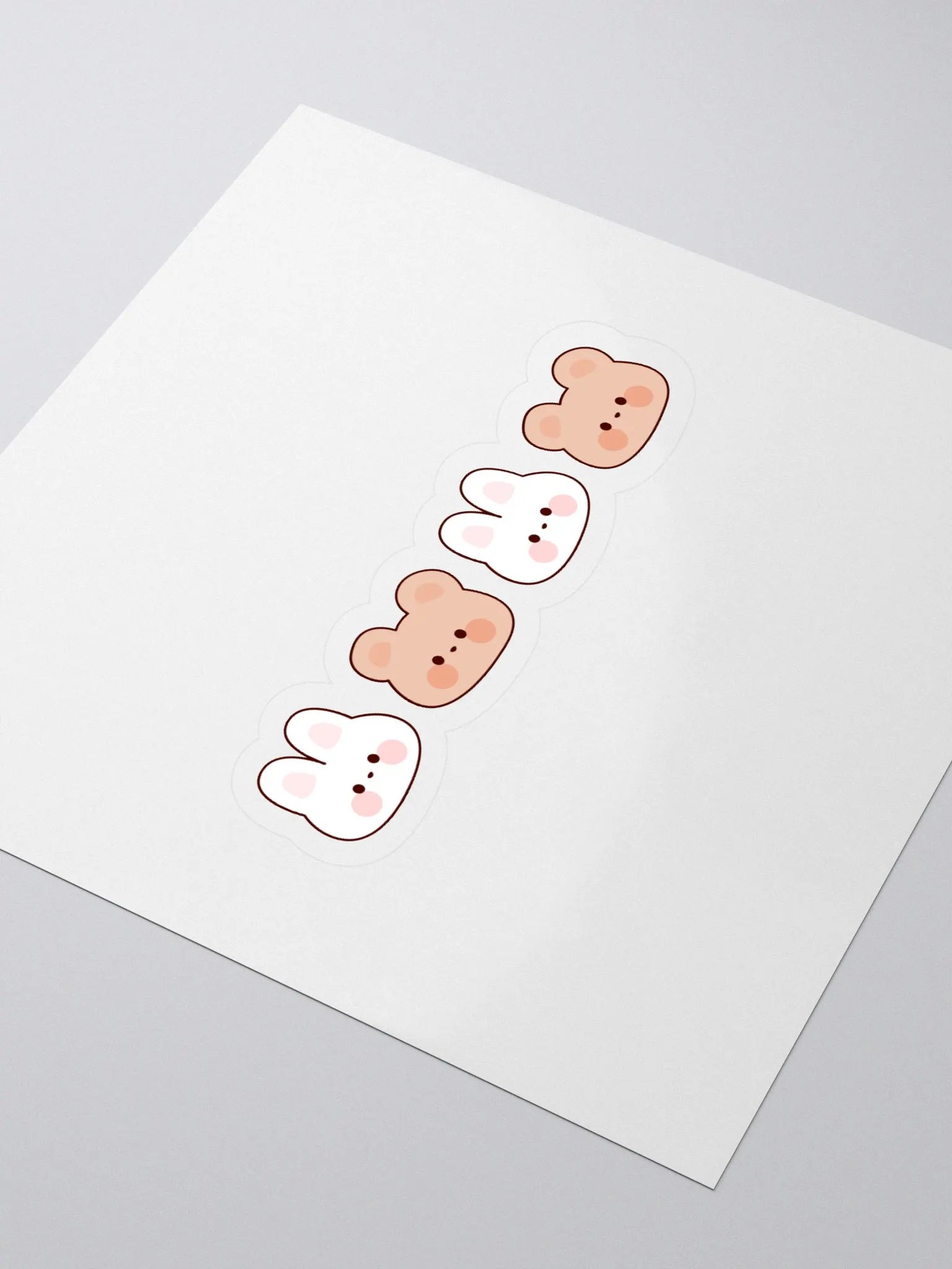 Cute Animal Kiss Cut Stickers Set product image (3)