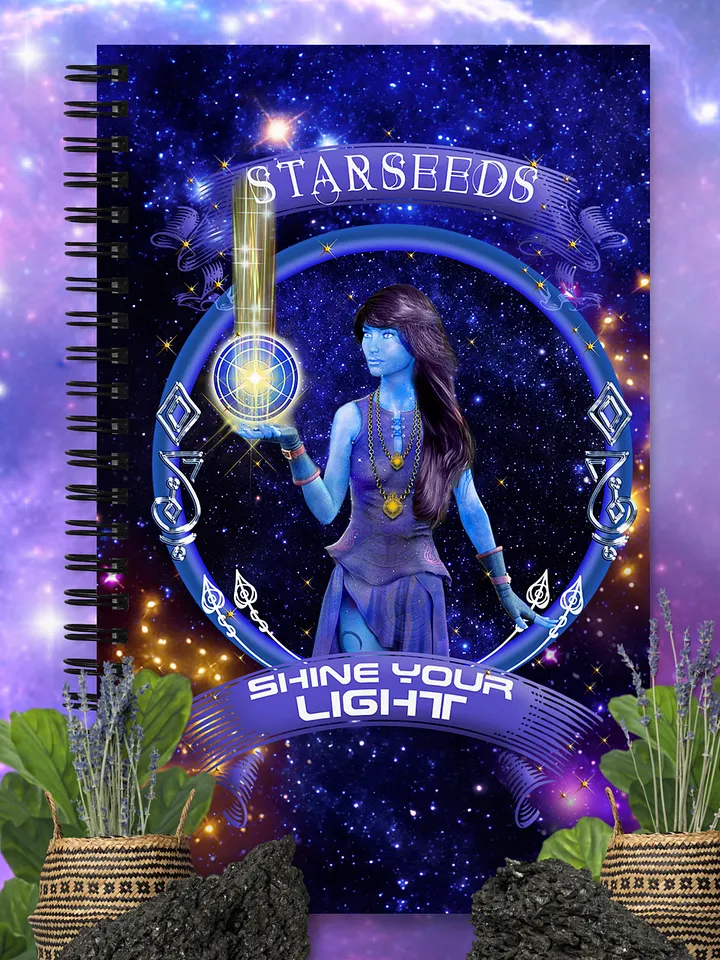 Starseeds Shine Your Light Spiral Notebook product image (2)