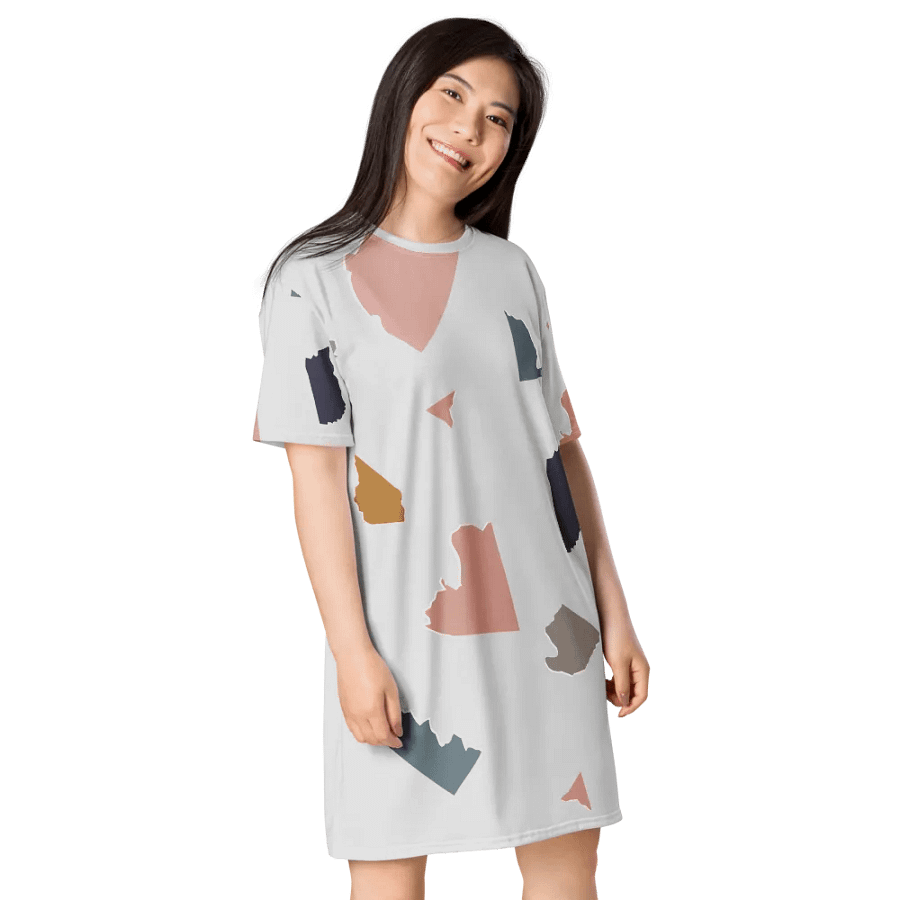 All-Over Print T-Shirt Dress product image (4)