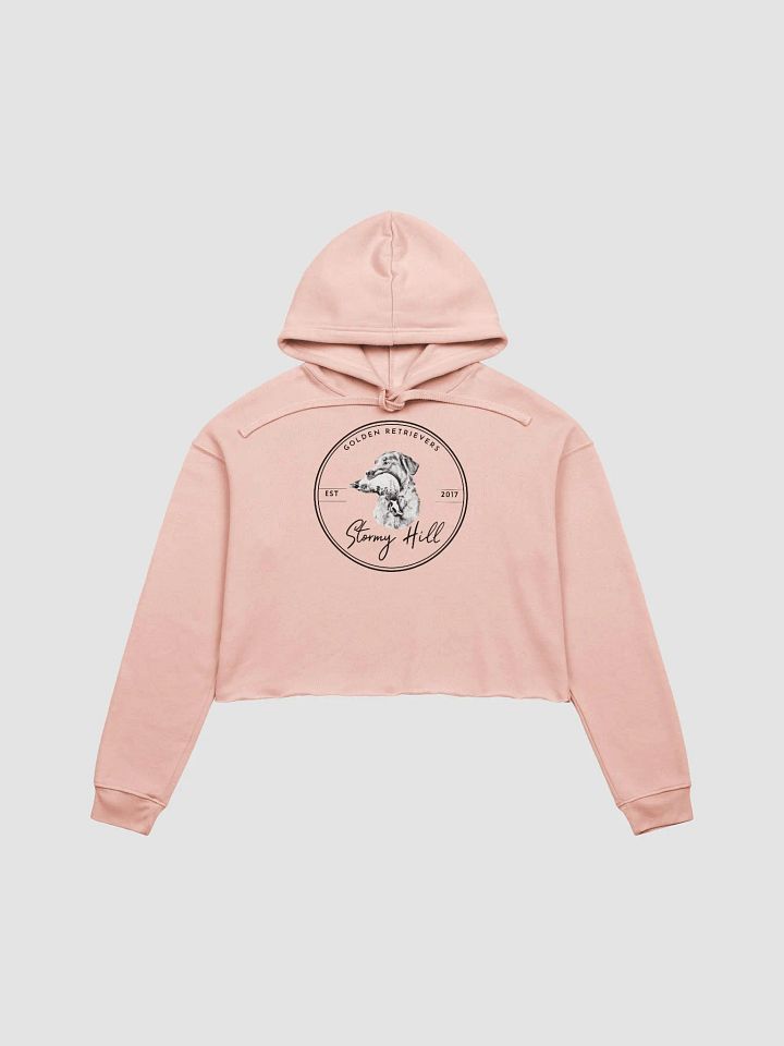 Pink Stormy Hill Logo Crop Hoodie product image (1)