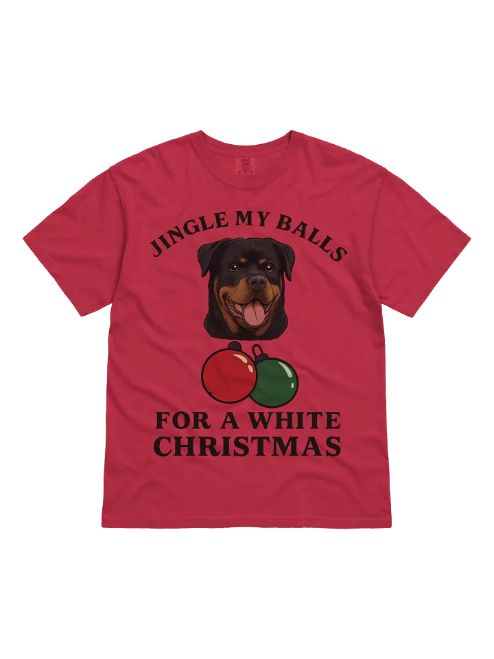 Jingle My Balls Rottweiler Christmas T-Shirt product image (7)
