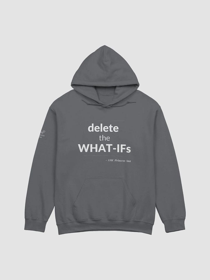Delete the What-Ifs PULLOVER Hoodie - White text product image (2)
