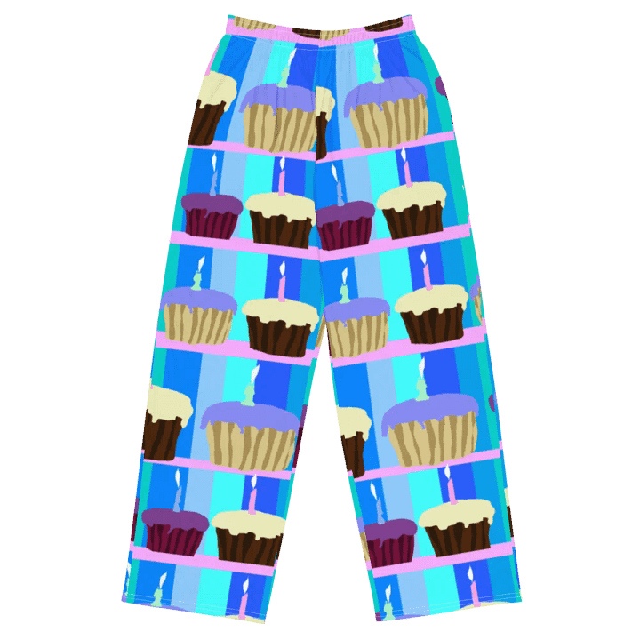 Cupcakes Pattern Wideleg Pants product image (2)