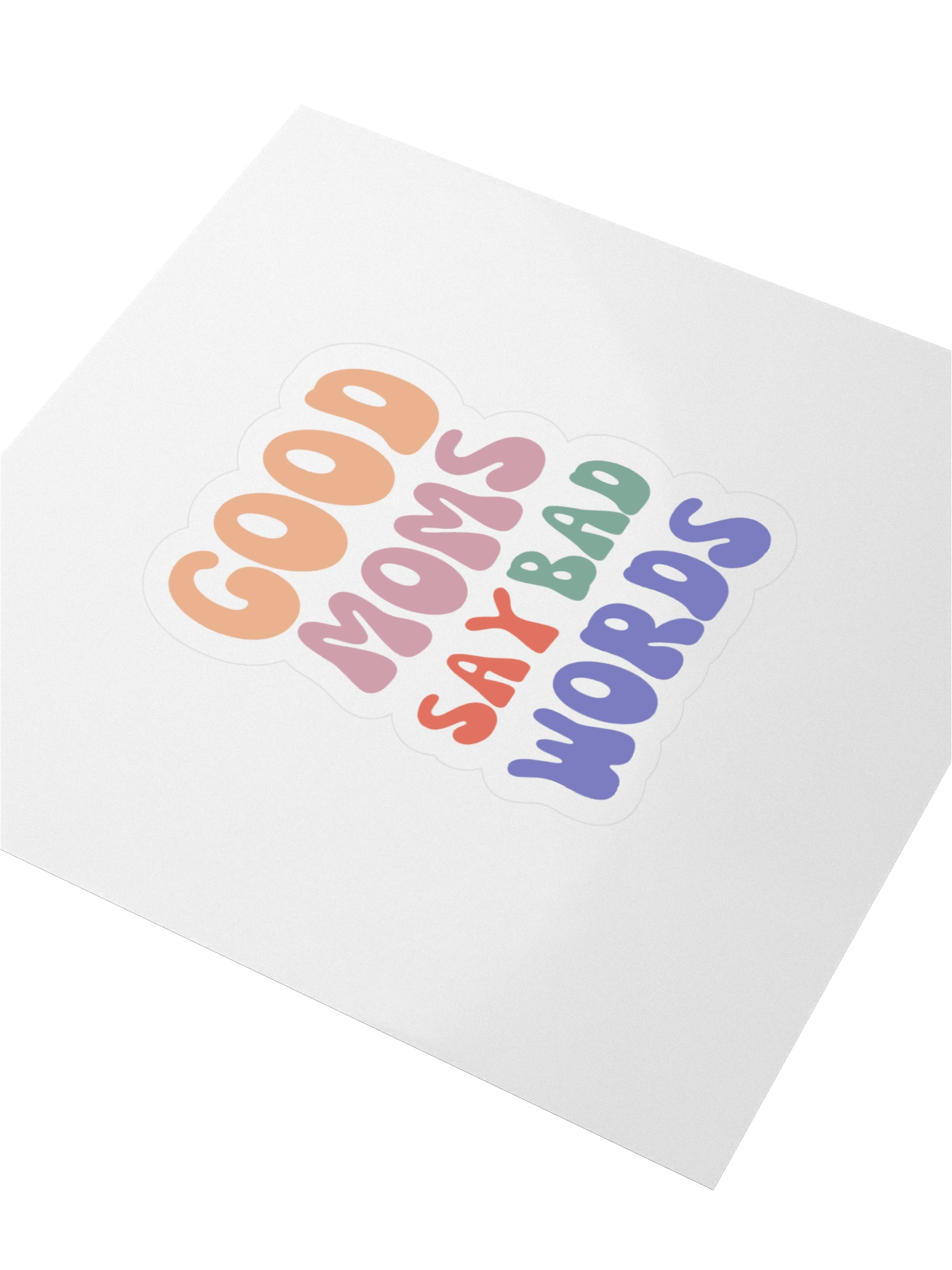 Cussin’ & Crushin’ It Cutout Sticker product image (3)
