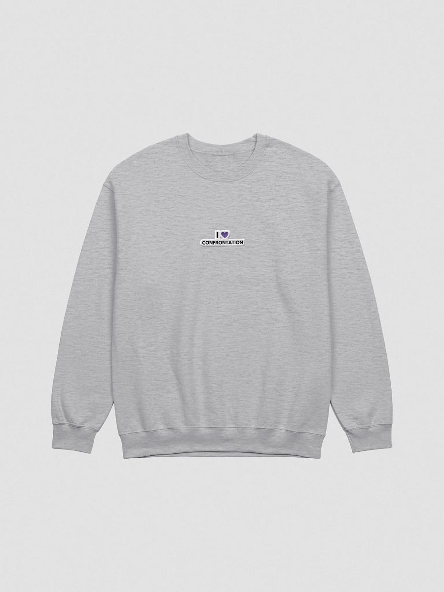 I <3 Confrontation embroidered crewneck (purple bubble design) product image (5)