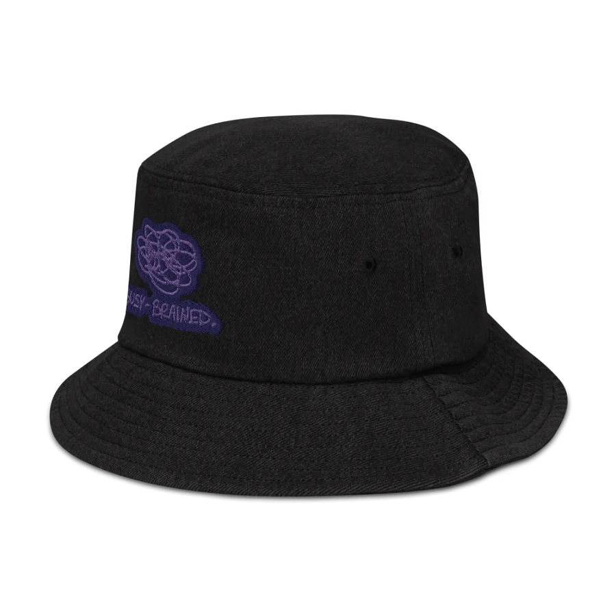 BUSY-BRAINED (night) denim bucket hat product image (4)