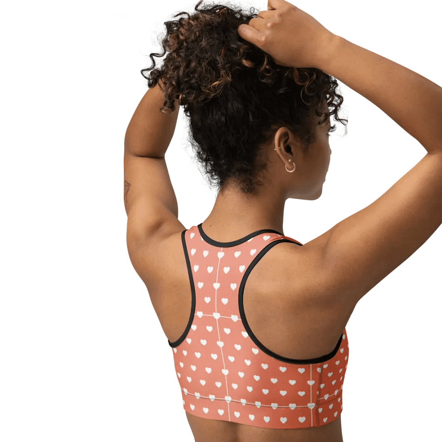Pastel Heart Seamless Pattern Sports Bra - V13 product image (2)