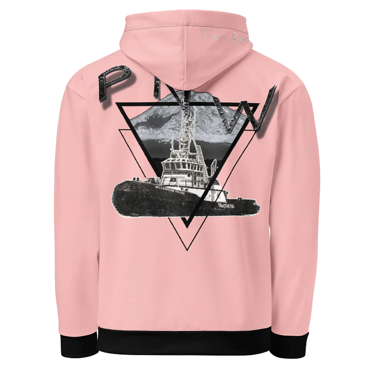 Pink Red Triangle-Mt Raine- PNW Millennium Tug Hoodie product image (1)
