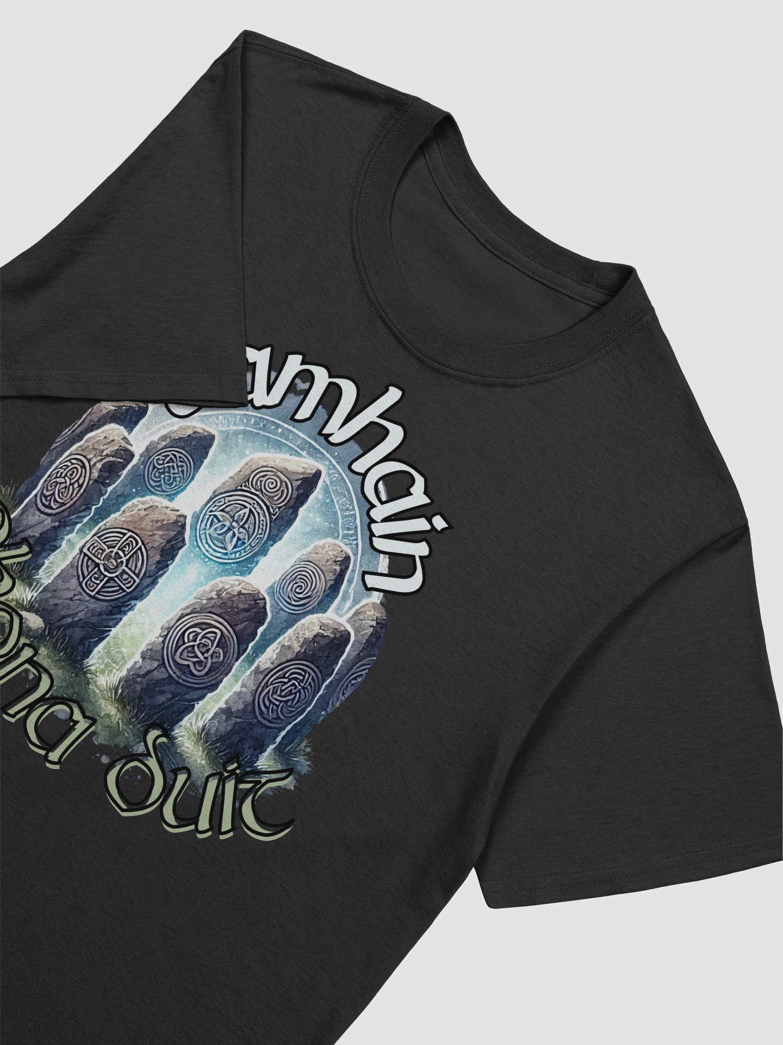 Happy Samhain To You - in Irish / Gaeilge | Basic Softstyle T-shirt product image (1)