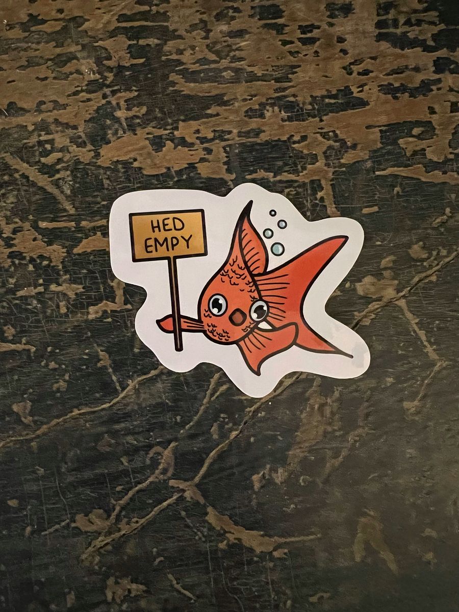 Goldfish Brain - Hed Empy Vinyl Sticker product image (2)