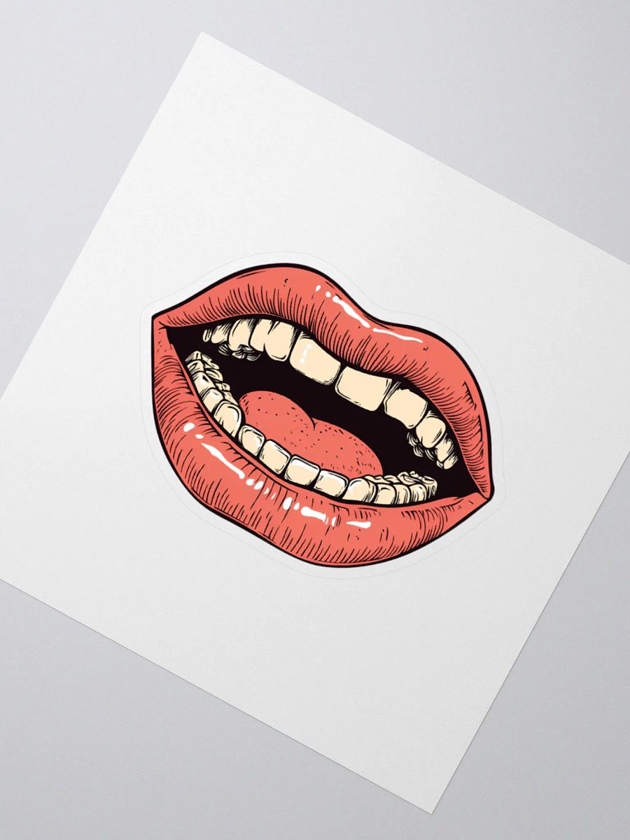 Open Mouth 80's Design Style sticker product image (2)