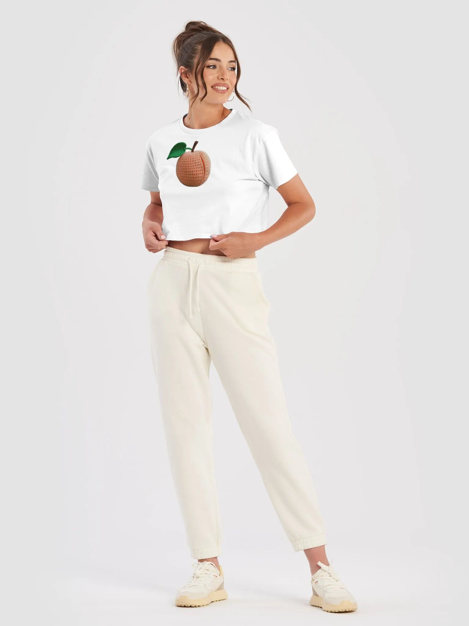 CozyAvocado Women's Premium Peach Crop Top #7 product image (5)