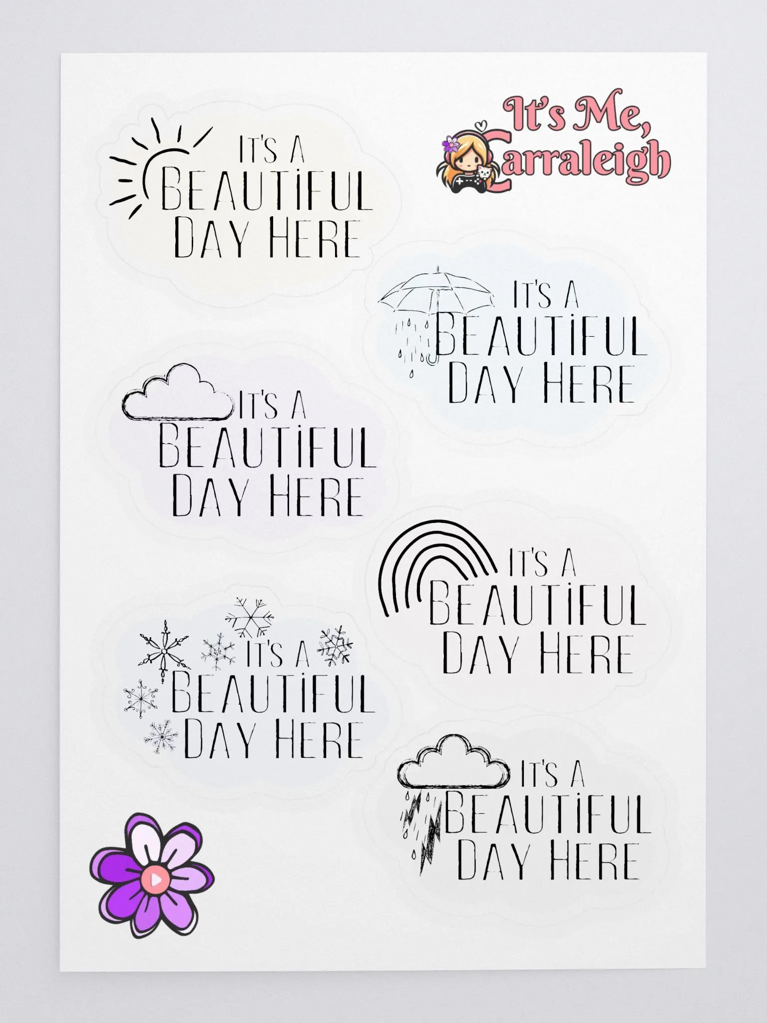 Beautiful Day Sticker Sheet product image (3)