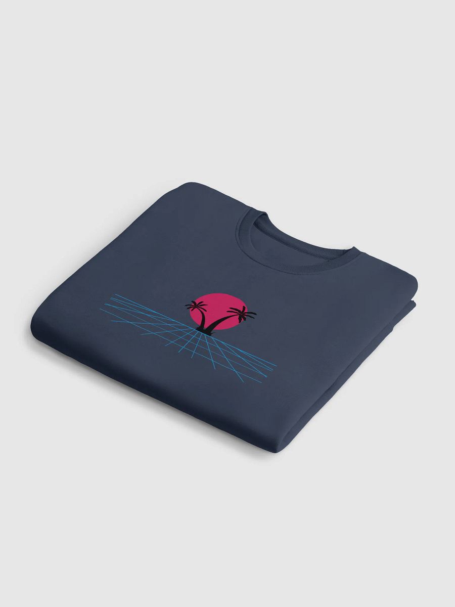Vaporwave Palm Unisex Eco Sweatshirt product image (6)