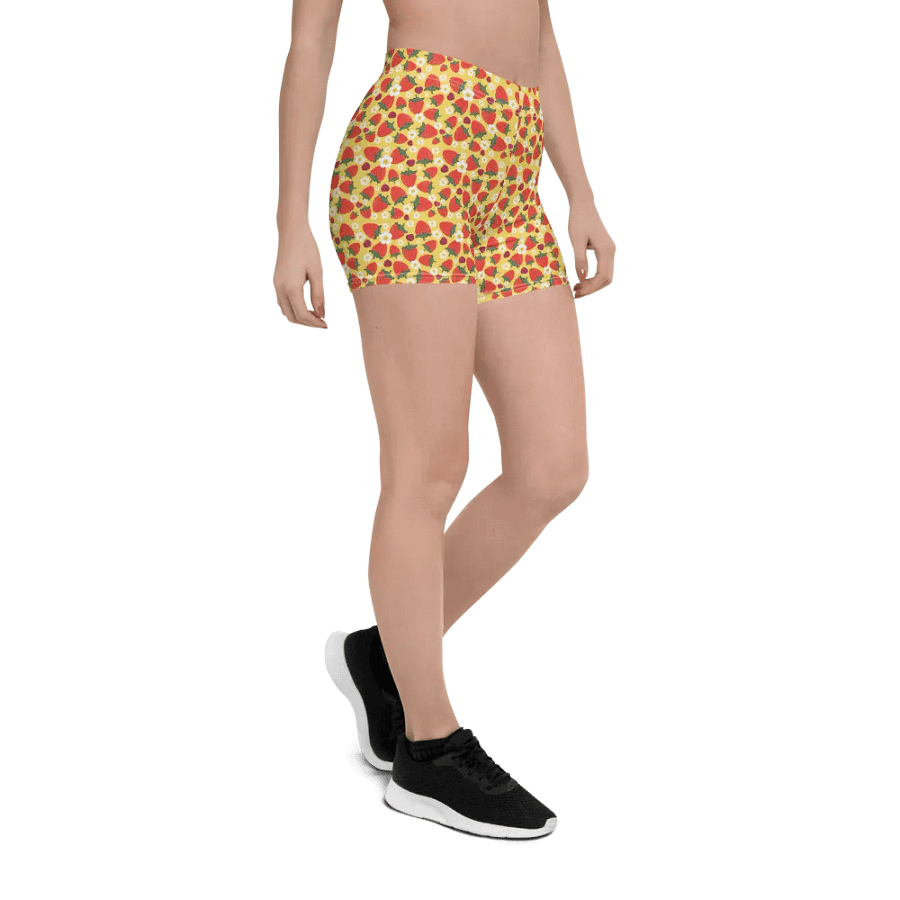 Strawberry Field and Blossom All-Over Bike Shorts product image (7)