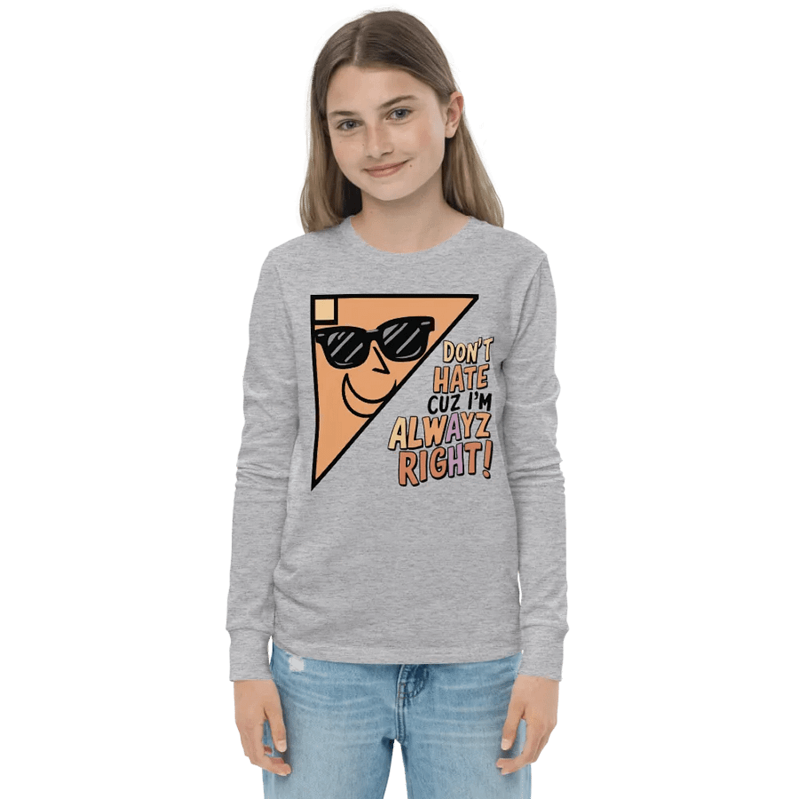 Alwayz Right Youth Long Sleeve T-Shirt product image (4)