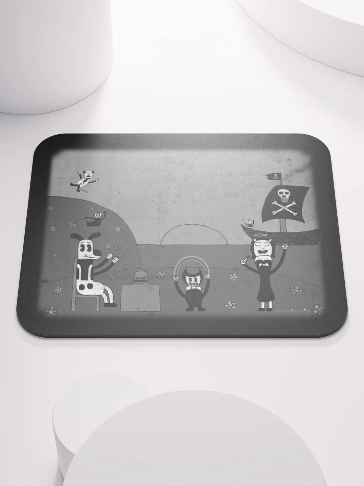 Bendy & Friends Mousepad (Black & White) product image (1)