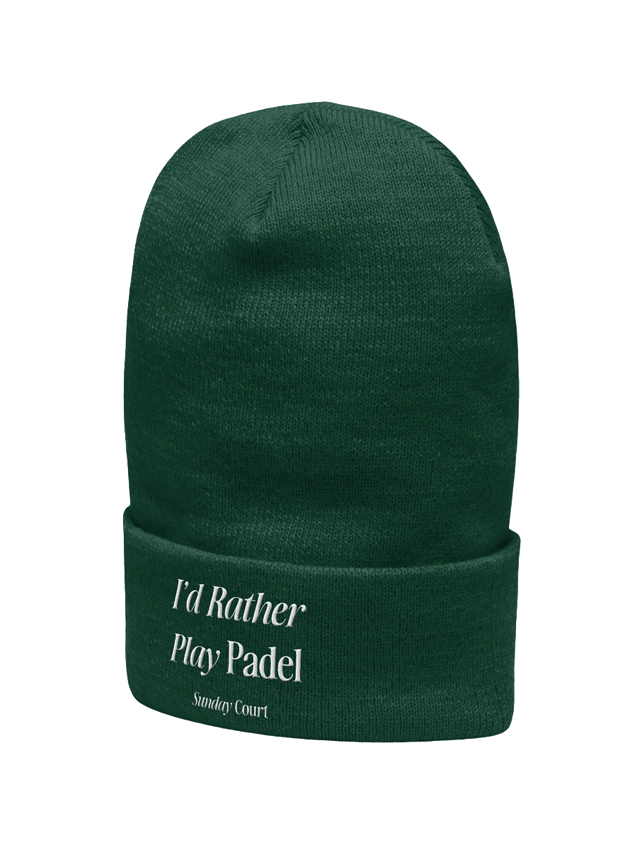 I'd Rather Play Padel — Beanie product image (4)