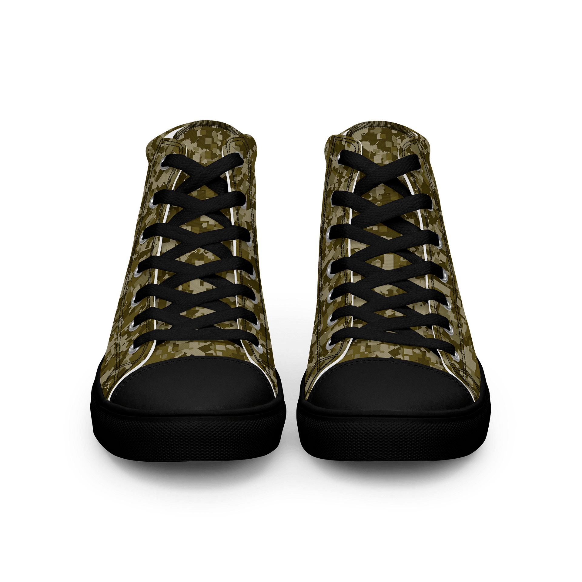 Pixelated Forest Women's High Tops product image (3)