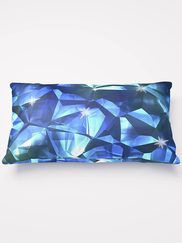 Blue Crystals Pattern Throw Pillow product image (2)