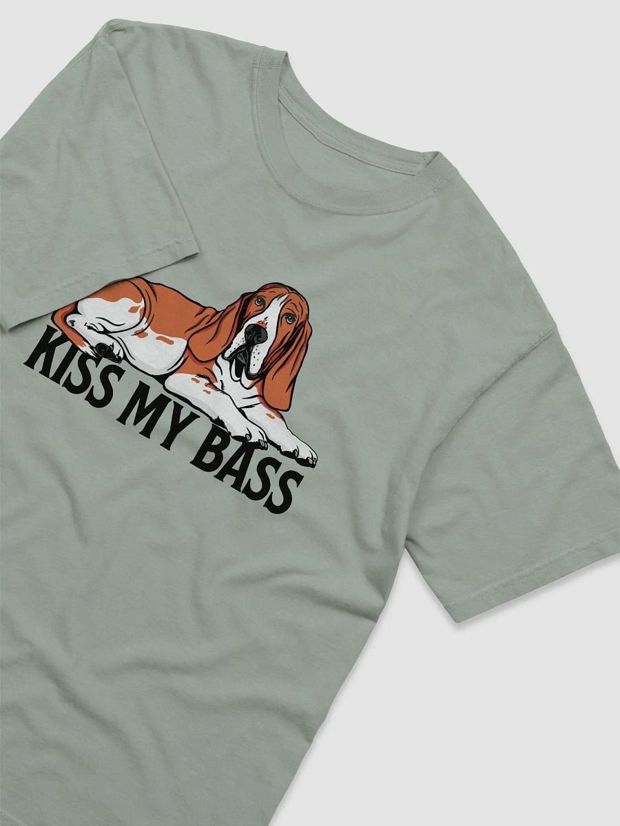 Kiss My Bass T-Shirt | Funny T-Shirt for Basset Hound (Red) Owners product image (6)