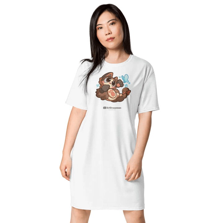 Playing Terra • T-shirt Dress (White) product image (1)