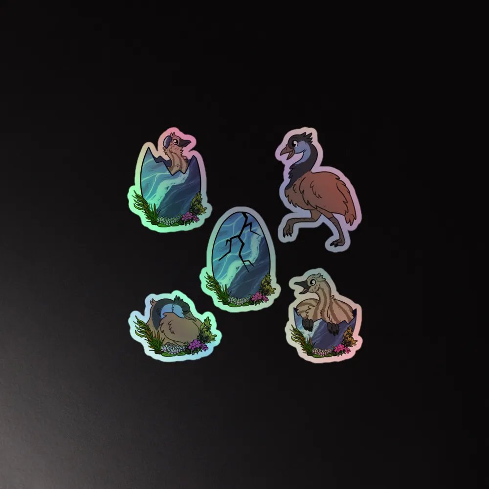 RAWR Tide Holographic Stickers product image (3)