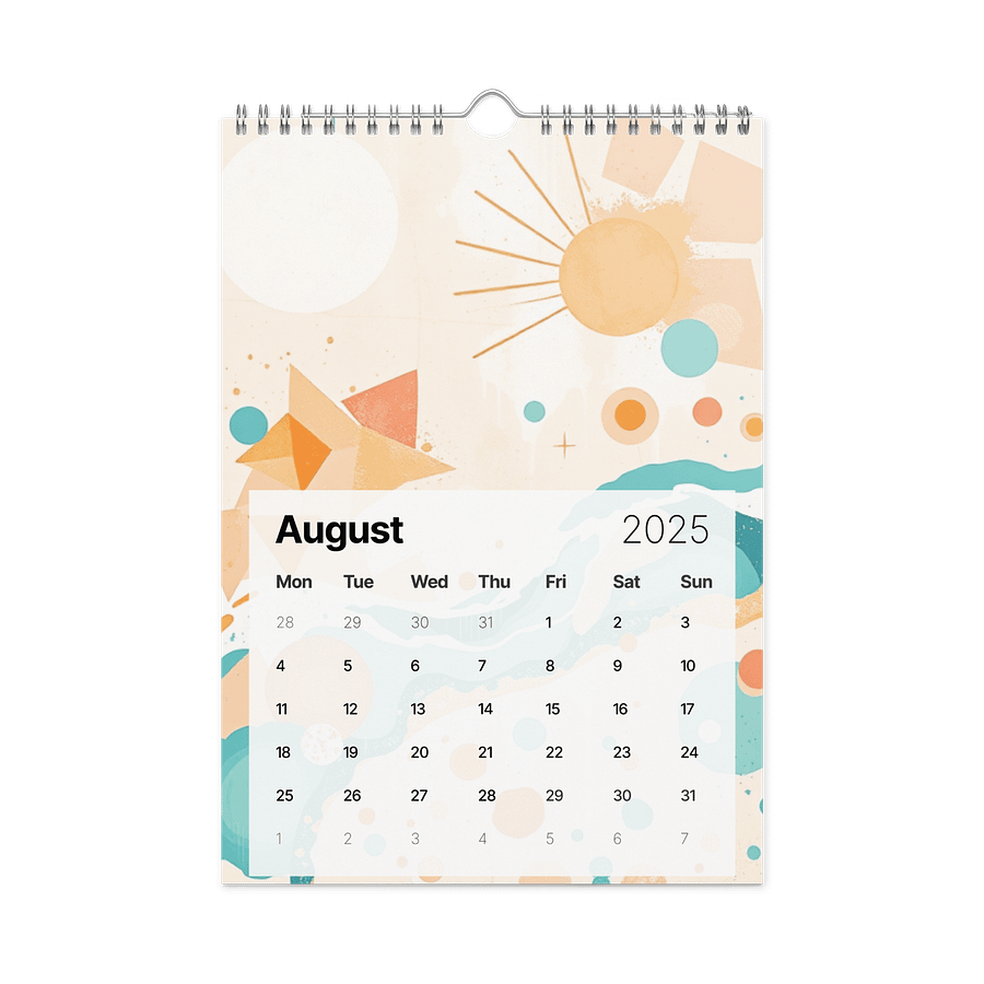 ART ABSTRACT WALL CALENDAR 2026 product image (2)