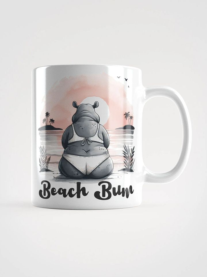 Bikini-Wearing Beach Bum Hippo Mug product image (3)