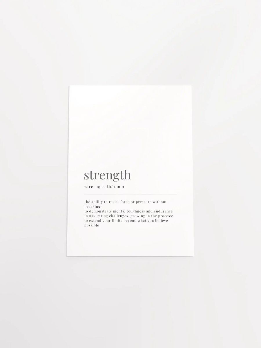 Strength Definition Poster Print product image (4)