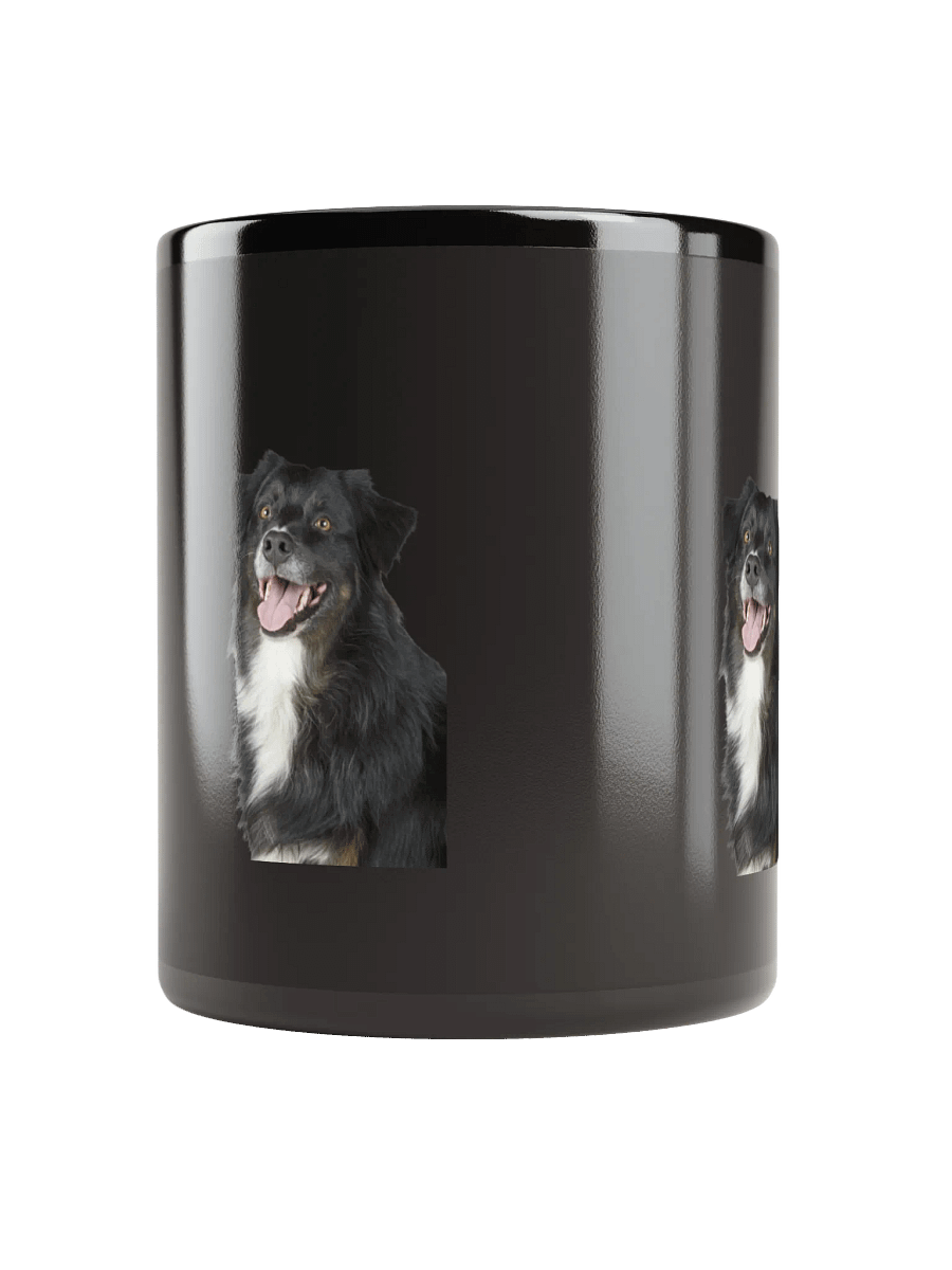 Happy Pup Duo Black Glossy Mug product image (10)
