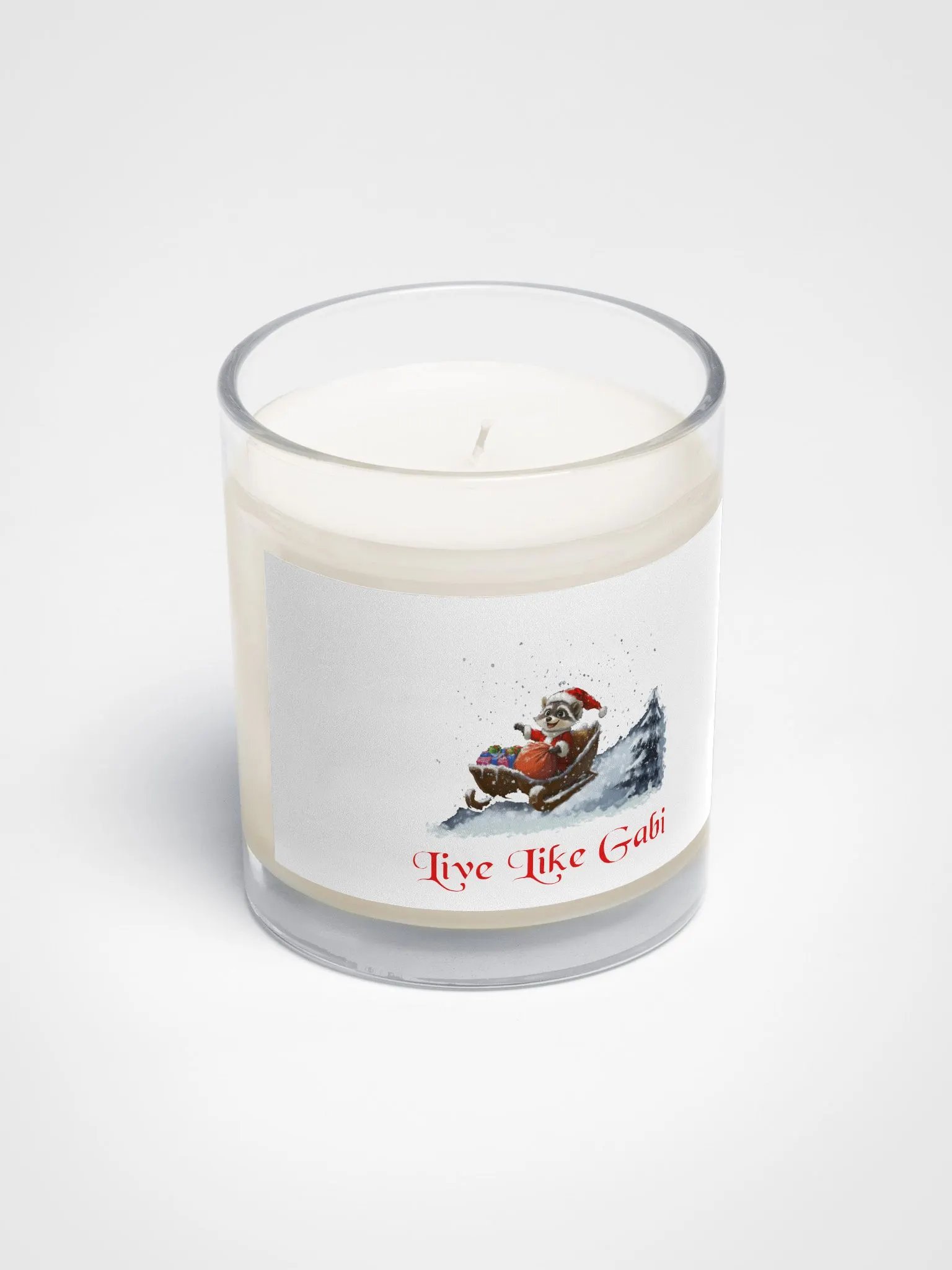 Gabi's Santa Sleigh Raccoon Soy Candle product image (2)
