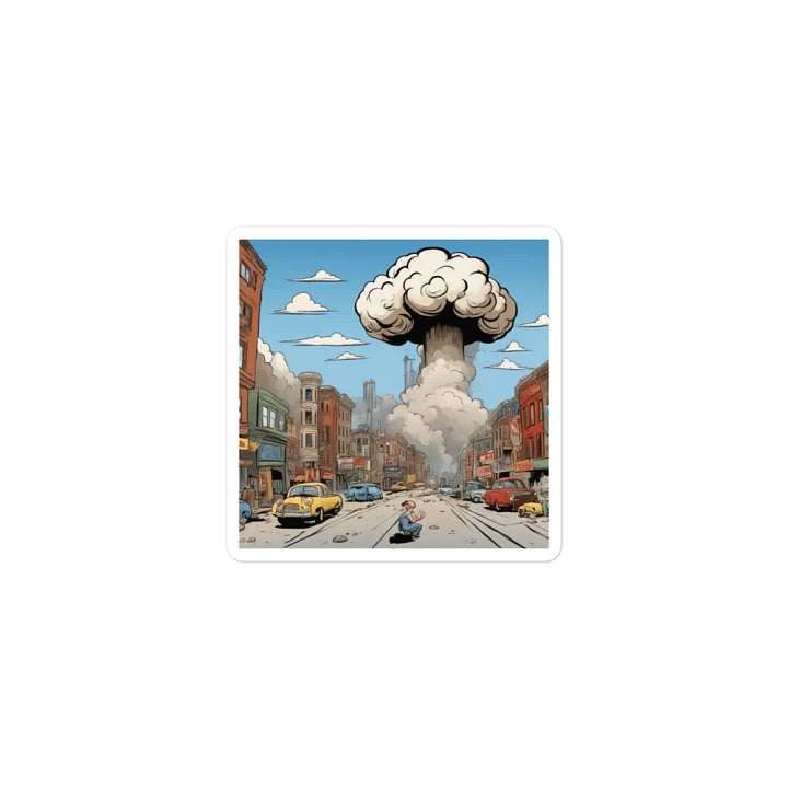 Apocalyptic Cityscape Die-Cut Magnets product image (1)