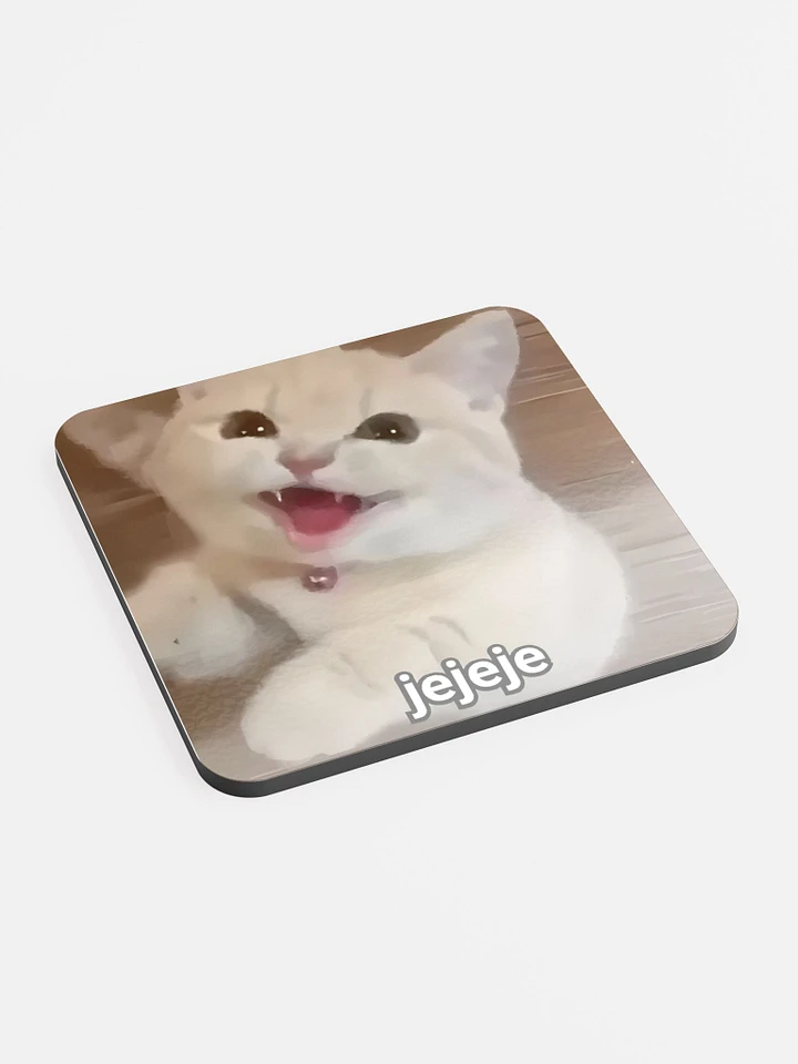 Glossed Cork Coaster: Meme Cats product image (2)