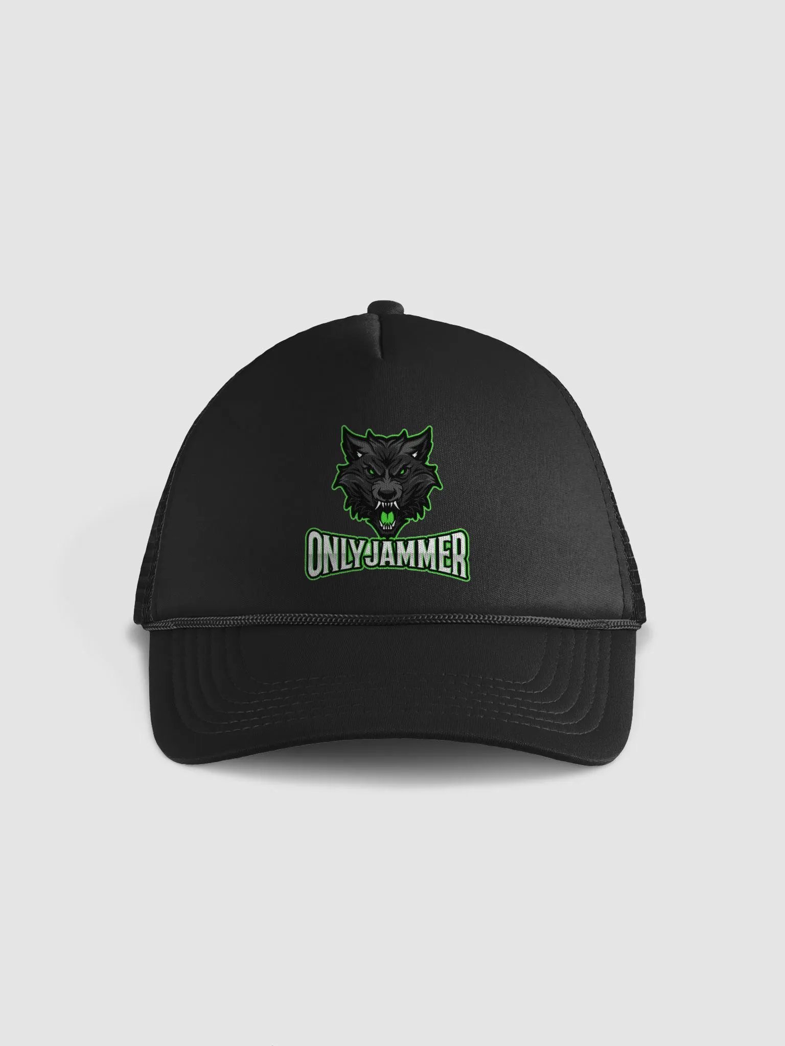 Neon Wolf Head Foam Trucker Hat product image (1)