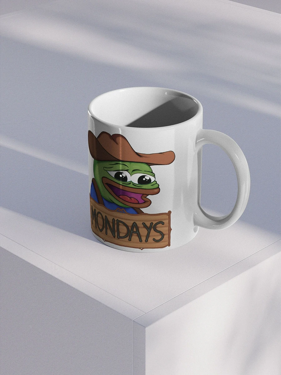 FeelsMan Mondays - Left Handed White Glossy Mug (EU/US) product image (2)
