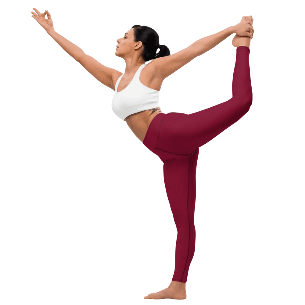 Maroon Yoga Leggings product image (6)