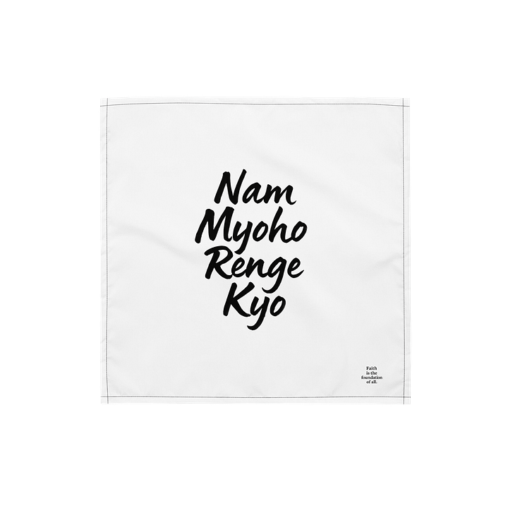 Nam Myoho Renge Kyo Bandana – Faith-Focused Nichiren Buddhism Headwear product image (1)