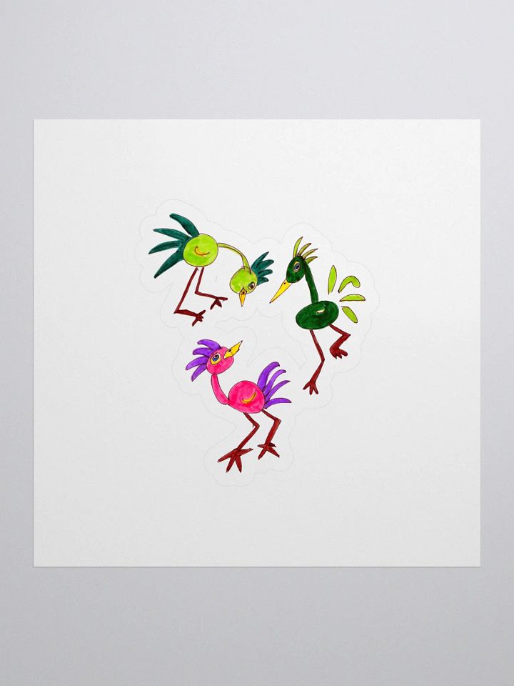 Whimsical Bird Party Sticker Set product image (1)