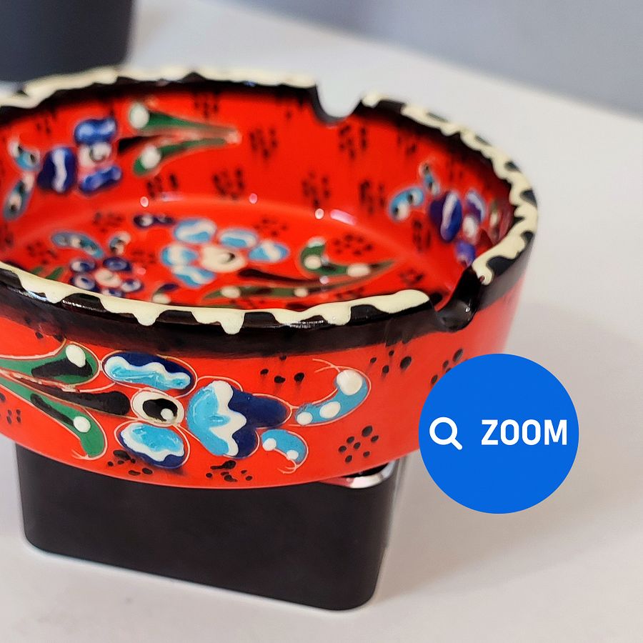 Ceramic ashtray — handmade pottery, handmade ceramic, home decor, handmade gift, Turkish ceramic product image (4)