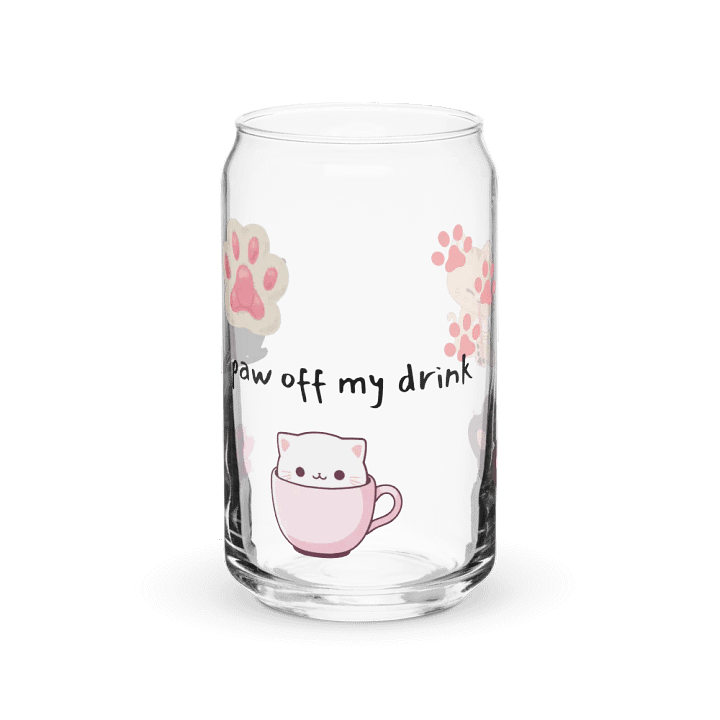 Whimsical Cat Can-Shaped Glass product image (2)