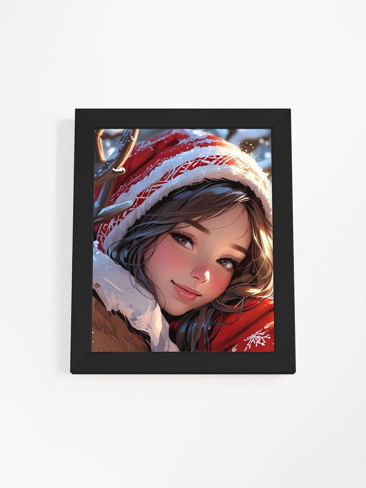 Cute anime girl Christmas Framed Poster product image (2)