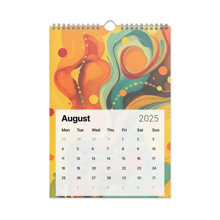 ART ABSTRACT WALL CALENDAR 2025 product image (2)