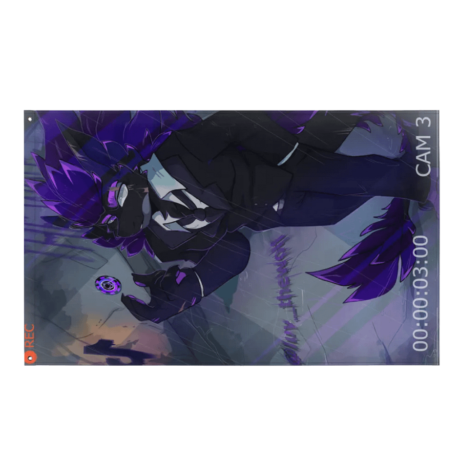 "The Wolf of TikTok" Nardoragon Exclusive All-Over Print Flag product image (1)
