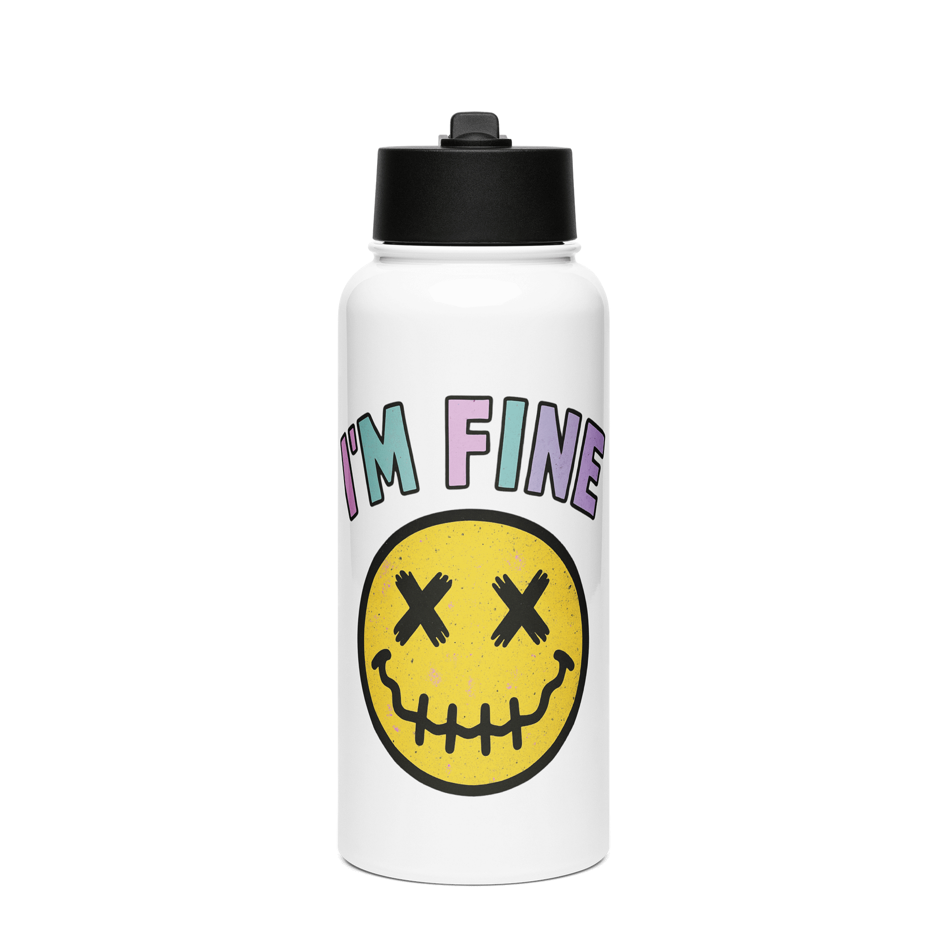 I'm Fine Stainless Steel Water Bottle product image (1)