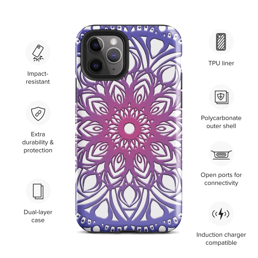 Purple blue mandala Phone case product image (3)